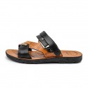 Men's Slippers & Flip-Flops Open Toe Casual Classic Home Daily Beach Rubber Black Brown Spring Summer
