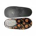 Halloween Pumpkin Print Cotton Slippers Men and Women Flannel Couple Home Slippers