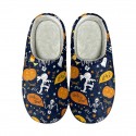 Halloween Pumpkin Print Cotton Slippers Men and Women Flannel Couple Home Slippers