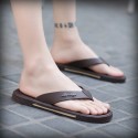 Men's Slippers & Flip-Flops Slippers Flip-Flops Casual Beach Daily Outdoor Walking Shoes Synthetics Non-slipping Wear Proof Booties / Ankle Boots Black Brown Fall Summer