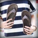 Men's Slippers & Flip-Flops Slippers Flip-Flops Casual Beach Daily Outdoor Walking Shoes Synthetics Non-slipping Wear Proof Booties / Ankle Boots Black Brown Fall Summer