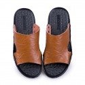 Men's Slippers & Flip-Flops Casual Beach Daily Beach PU Black Brown Spring Summer