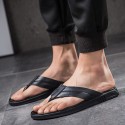 Men's Slippers & Flip-Flops Casual Classic Daily Beach PU White Black Spring Summer
