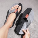 Men's Slippers & Flip-Flops Flip-Flops Casual Beach Daily Outdoor Walking Shoes Synthetics Breathable Non-slipping Shock Absorbing Booties / Ankle Boots Black / Red Black Brown Color Block Fall Summer