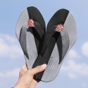 Men's Slippers & Flip-Flops Flip-Flops Casual Beach Daily Outdoor Walking Shoes Synthetics Breathable Non-slipping Shock Absorbing Booties / Ankle Boots Black / Red Black Brown Color Block Fall Summer