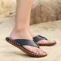 Men's Sandals Slippers & Flip-Flops Casual Classic Daily Beach PU Dark Brown Black Khaki Spring Summer