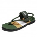 Men's Sandals Slippers & Flip-Flops Casual Classic Daily Outdoor Elastic Fabric Black Army Green Dark Blue Spring Summer