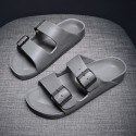 Men's Sandals Loafers & Slip-Ons Slippers & Flip-Flops Casual Classic Daily Outdoor Rubber Black Gray Spring Summer