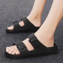 Men's Sandals Loafers & Slip-Ons Slippers & Flip-Flops Casual Classic Daily Outdoor Rubber Black Gray Spring Summer