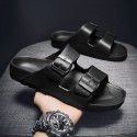 Men's Sandals Loafers & Slip-Ons Slippers & Flip-Flops Casual Classic Daily Outdoor Rubber Black Gray Spring Summer