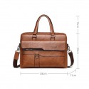 Men's Handbags Briefcase PU Leather Daily Formal Office & Career Dark Brown Black Brown