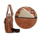 Men's Handbags Briefcase PU Leather Daily Formal Office & Career Dark Brown Black Brown