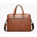 Men's Handbags Briefcase PU Leather Daily Formal Office & Career Dark Brown Black Brown