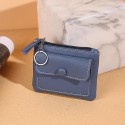 Women's Girls' Coin Purse Wallet PU Leather Zipper Solid Color Shopping Daily Going out Green Black Blue Yellow