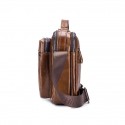 Men's Handbags Shoulder Messenger Bag Laptop Bag Crossbody Bag Cowhide Zipper Daily Formal Outdoor Black Brown Coffee