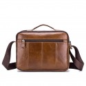 Men's Handbags Shoulder Messenger Bag Laptop Bag Crossbody Bag Cowhide Zipper Daily Formal Outdoor Black Brown Coffee