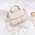 Women's Crossbody Bag Top Handle Bag PU Leather Solid Color Daily Date Office & Career Dark Khaki Rubber red milky Green