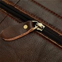 Men's Handbags Briefcase Top Handle Bag Nappa Leather Cowhide Zipper Solid Color Daily Formal Office & Career Dark Brown
