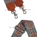 bohemian messenger bag shoulder strap retro widened leather splicing strap accessories versatile canvas woven strap