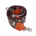 bohemian messenger bag shoulder strap retro widened leather splicing strap accessories versatile canvas woven strap