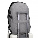 Men's Laptop Bag Backpack Solid Color Daily Office & Career Light Blue Black Dark Blue