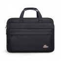 Men's Laptop Bag Briefcase Handbag Oxford Cloth Zipper Solid Color Quilted Daily Office & Career Black