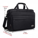 Men's Laptop Bag Briefcase Handbag Oxford Cloth Zipper Solid Color Quilted Daily Office & Career Black