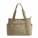 Women's Work Bag Canvas Tote Bag Canvas Solid Color Daily Outdoor Office & Career Black khaki Sky Blue Beige