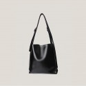 Women's Shoulder Bag PU Leather Solid Color Daily Black Brown