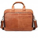 Men's Retro Leather Bag Handbags Laptop Bag Briefcase Crossbody Bag Nappa Leather Cowhide Zipper Daily Red Brown Black Brown Coffee