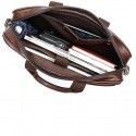Men's Retro Leather Bag Handbags Laptop Bag Briefcase Crossbody Bag Nappa Leather Cowhide Zipper Daily Red Brown Black Brown Coffee