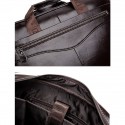 Men's Handbags Laptop Bag Briefcase Top Handle Bag Cowhide Zipper Daily Office & Career Black Brown Coffee