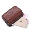 Men's Leather Bag Bum Bag Fanny Pack Coin Purse Mobile Phone Bag Cowhide Solid Color Daily Going out Office & Career