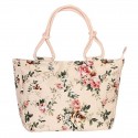 Women's Work Bag Canvas Tote Bag Canvas Floral Print Daily Outdoor Office & Career Fashion girl upgrade version Sunflower upgrade Khaki Bar Upgrade khaki flower upgrade version