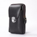 Men's Leather Bag Bum Bag Fanny Pack Mobile Phone Bag Cowhide Zipper Solid Color Daily Office & Career