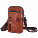 Men's Leather Bag Bum Bag Fanny Pack Coin Purse Mobile Phone Bag Cowhide Solid Color Outdoor Daily Going out