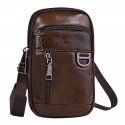 Men's Leather Bag Bum Bag Fanny Pack Coin Purse Mobile Phone Bag Cowhide Solid Color Outdoor Daily Going out