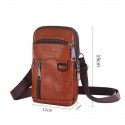 Men's Leather Bag Bum Bag Fanny Pack Coin Purse Mobile Phone Bag Cowhide Solid Color Outdoor Daily Going out