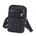 Men's Leather Bag Bum Bag Fanny Pack Coin Purse Mobile Phone Bag Cowhide Solid Color Daily Holiday Going out