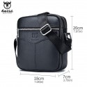 Men's Clear Bags Work Bag Messenger Bag Shoulder Bag Cowhide Zipper Solid Color Daily Date Office & Career