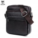 Men's Leather Bag Bum Bag Crossbody Bag Cowhide Zipper Solid Color Outdoor Daily Office & Career