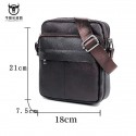 Men's Leather Bag Bum Bag Crossbody Bag Cowhide Zipper Solid Color Outdoor Daily Office & Career