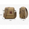Men's Canvas Bag Messenger Bag Shoulder Messenger Bag Crossbody Bag Canvas Daily Outdoor Black Army Green Khaki Coffee