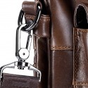 Men's Messenger Bag Shoulder Messenger Bag Crossbody Bag Nappa Leather Zipper Daily Office & Career Black Brown