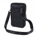 new men's large-capacity lanyard small pocket multi-function mobile phone bag wear belt mini leather tide factory wholesale
