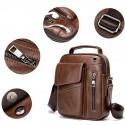 Men's 2022 Messenger Bag Crossbody Bag Nappa Leather Cowhide Zipper Solid Color Daily Going out Black Brown Coffee