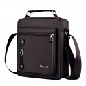 Men's Messenger Bag Shoulder Messenger Bag Crossbody Bag Oxford Cloth Zipper Office & Career Black Brown
