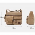 Men's Canvas Bag Messenger Bag Shoulder Messenger Bag Crossbody Bag Canvas Daily Outdoor Green Black Khaki Brown