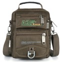 Men's 2022 Messenger Bag Crossbody Bag Nylon Zipper Solid Color Daily Outdoor Green Black Army Green Khaki