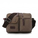 Men's Canvas Bag Messenger Bag Shoulder Messenger Bag Crossbody Bag Canvas Vintage Daily Green Black Khaki Coffee
